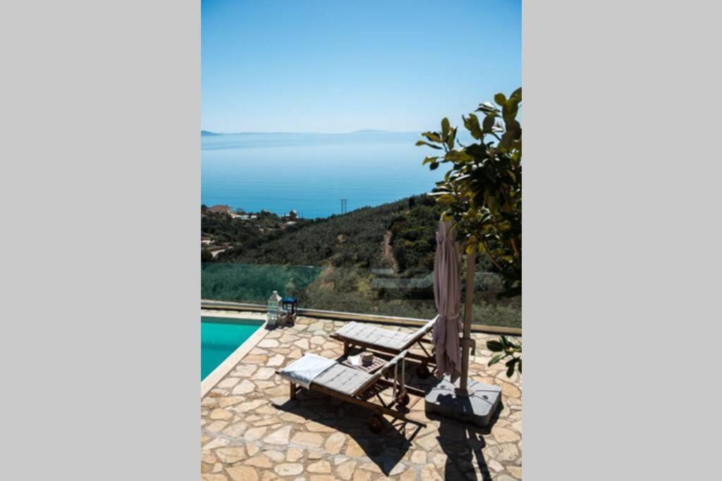 Apollo Romantic Sea View Villa Kiveri Luaran gambar