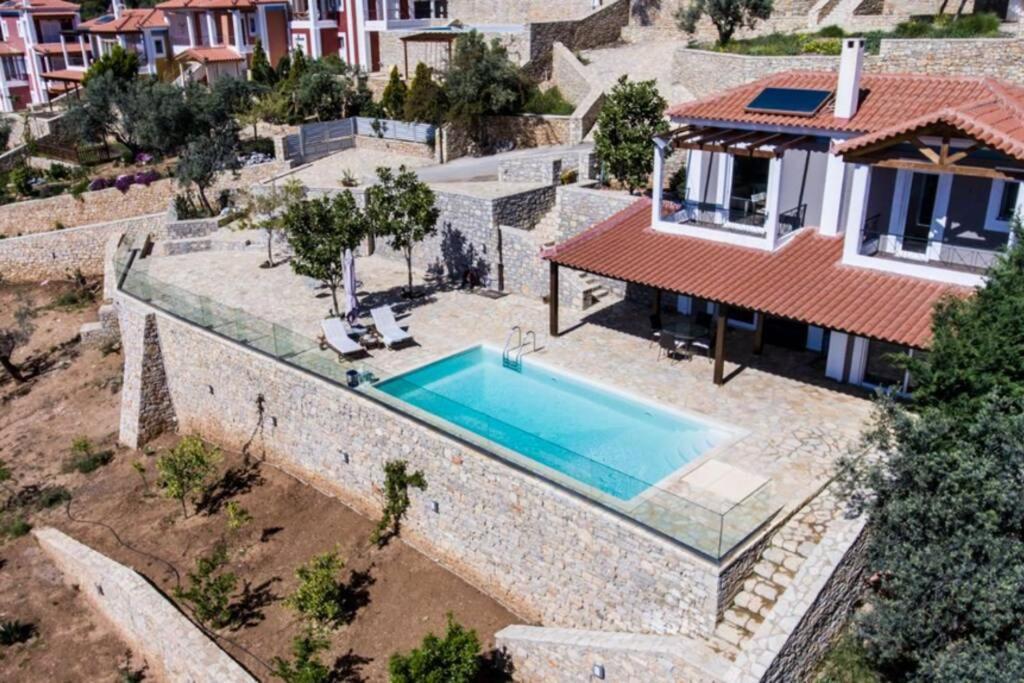 Apollo Romantic Sea View Villa Kiveri Luaran gambar