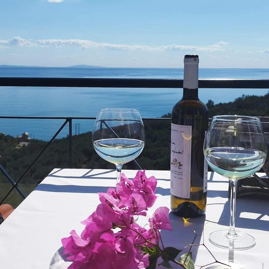 Apollo Romantic Sea View Villa Kiveri Luaran gambar
