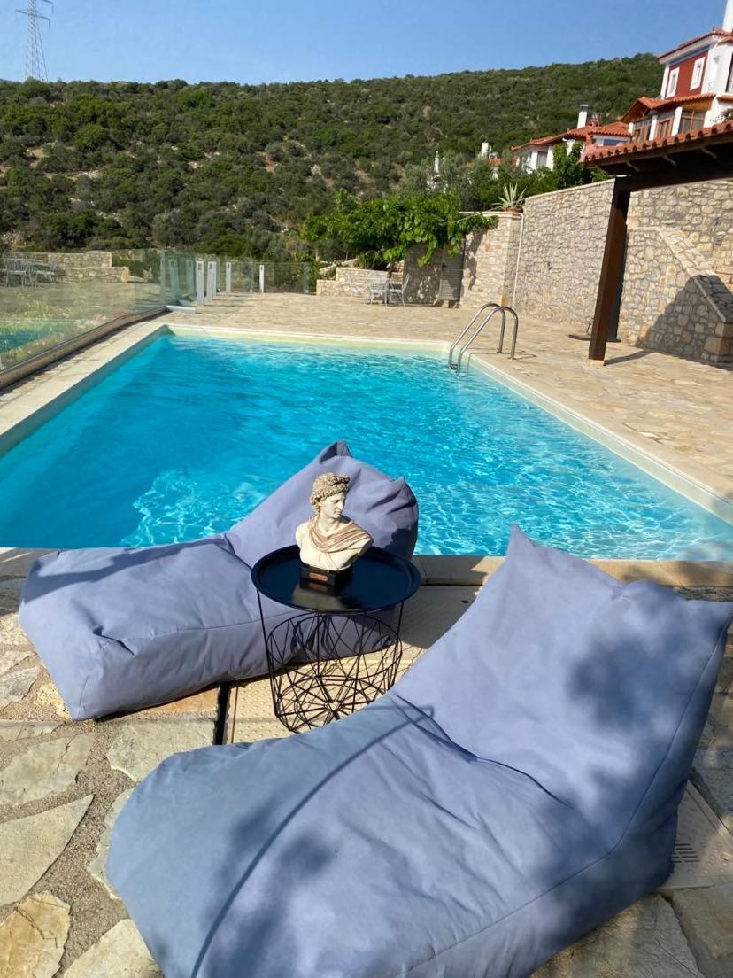Apollo Romantic Sea View Villa Kiveri Luaran gambar