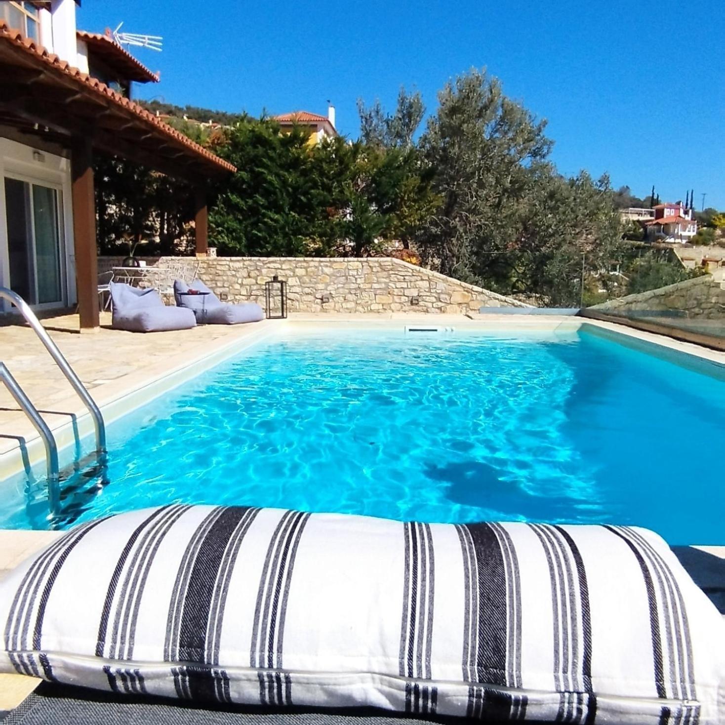 Apollo Romantic Sea View Villa Kiveri Luaran gambar